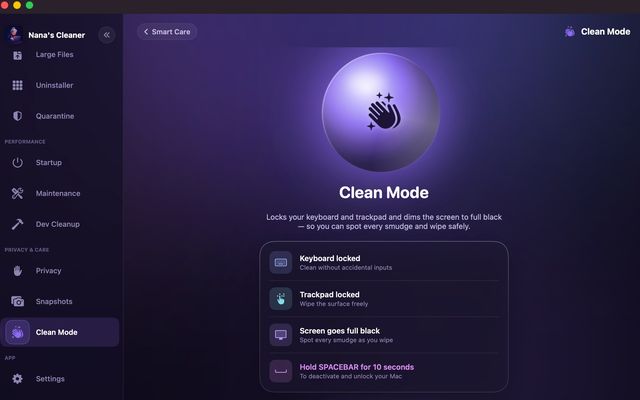 Clean Mode