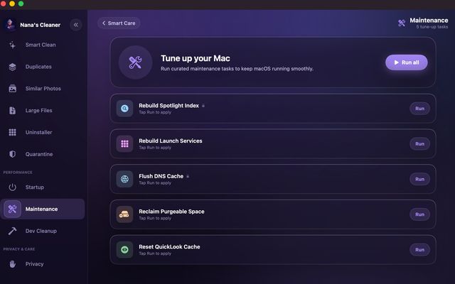 Maintenance